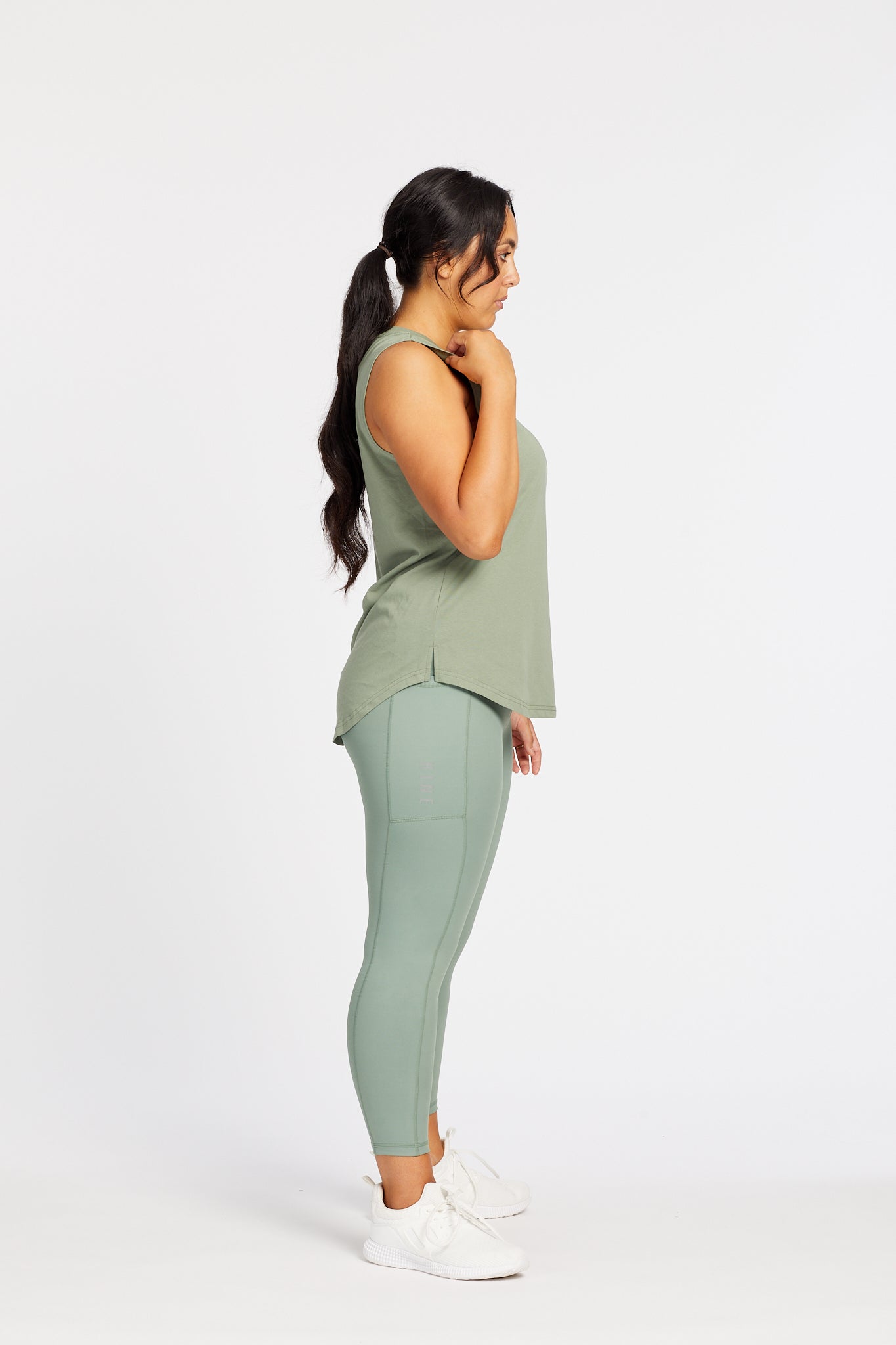 SIGNATURE MUSCLE SINGLET SEA GREEN