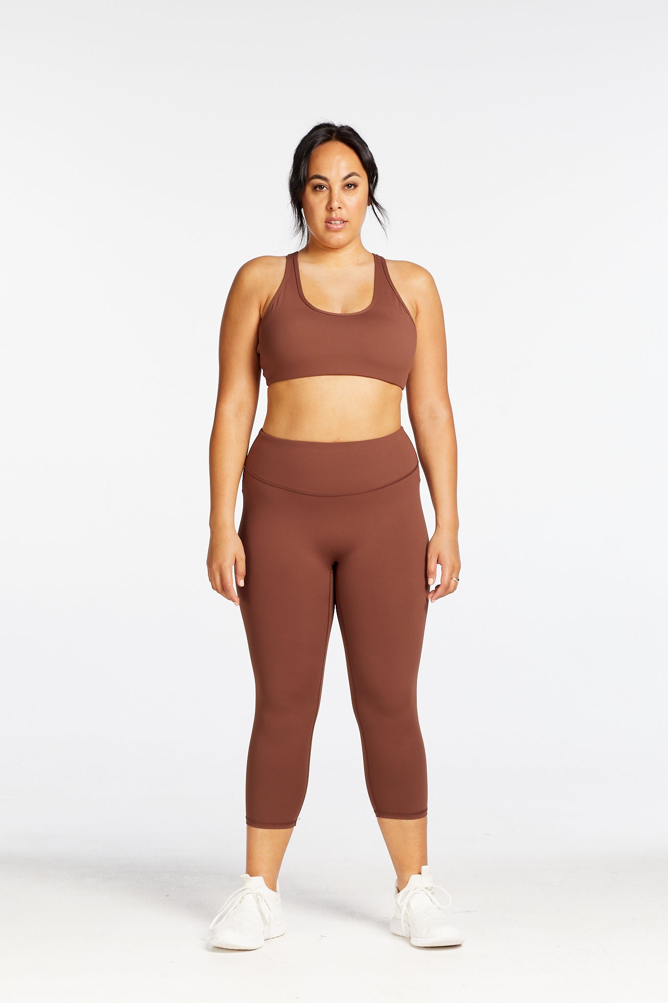STAPLE 7/8 LEGGINGS CHOCOLATE