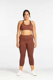 STAPLE 7/8 LEGGINGS CHOCOLATE