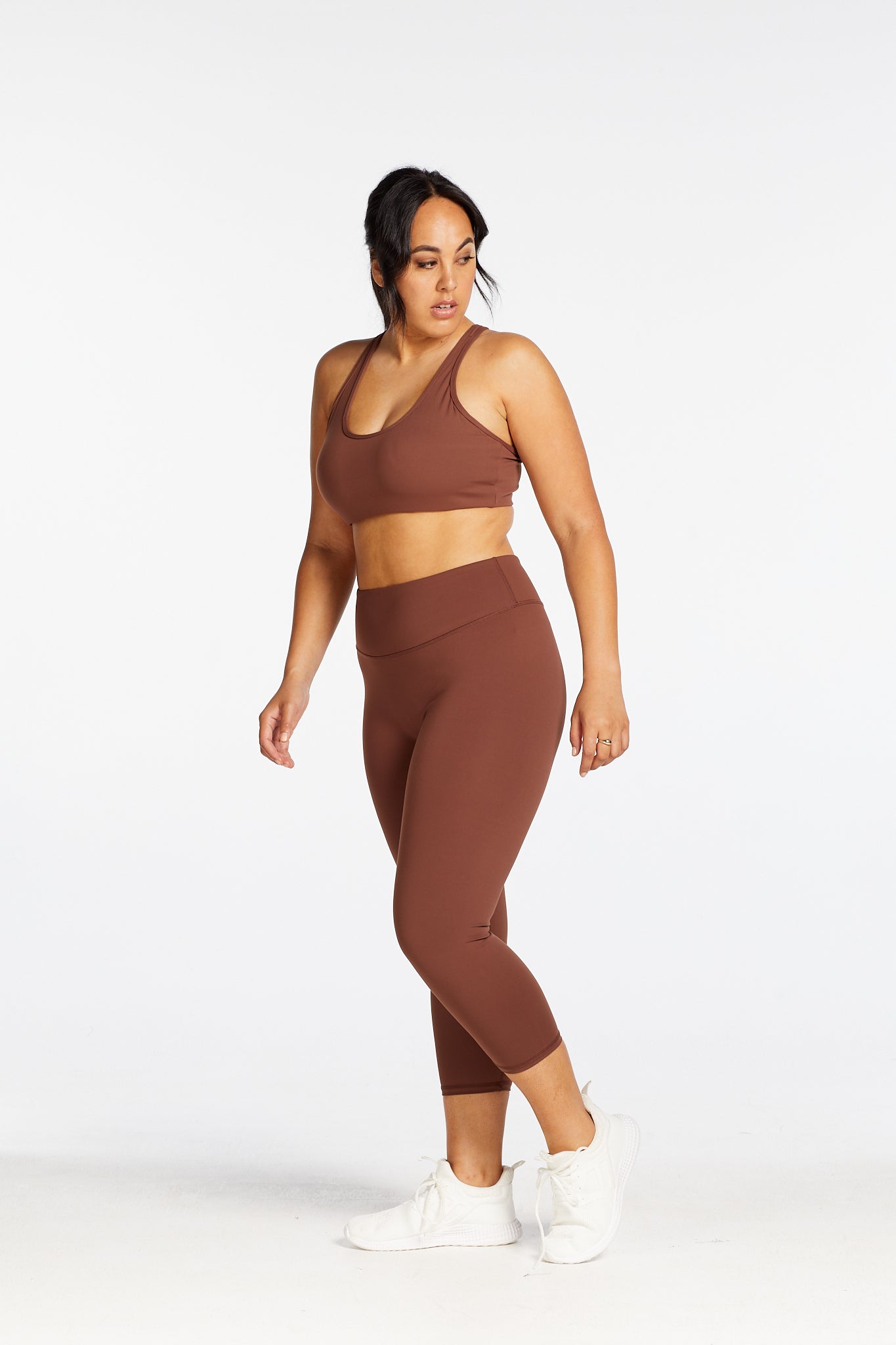 STAPLE 7/8 LEGGINGS CHOCOLATE