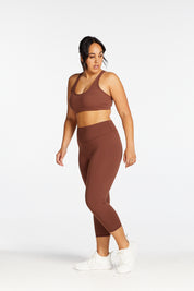 STAPLE 7/8 LEGGINGS CHOCOLATE