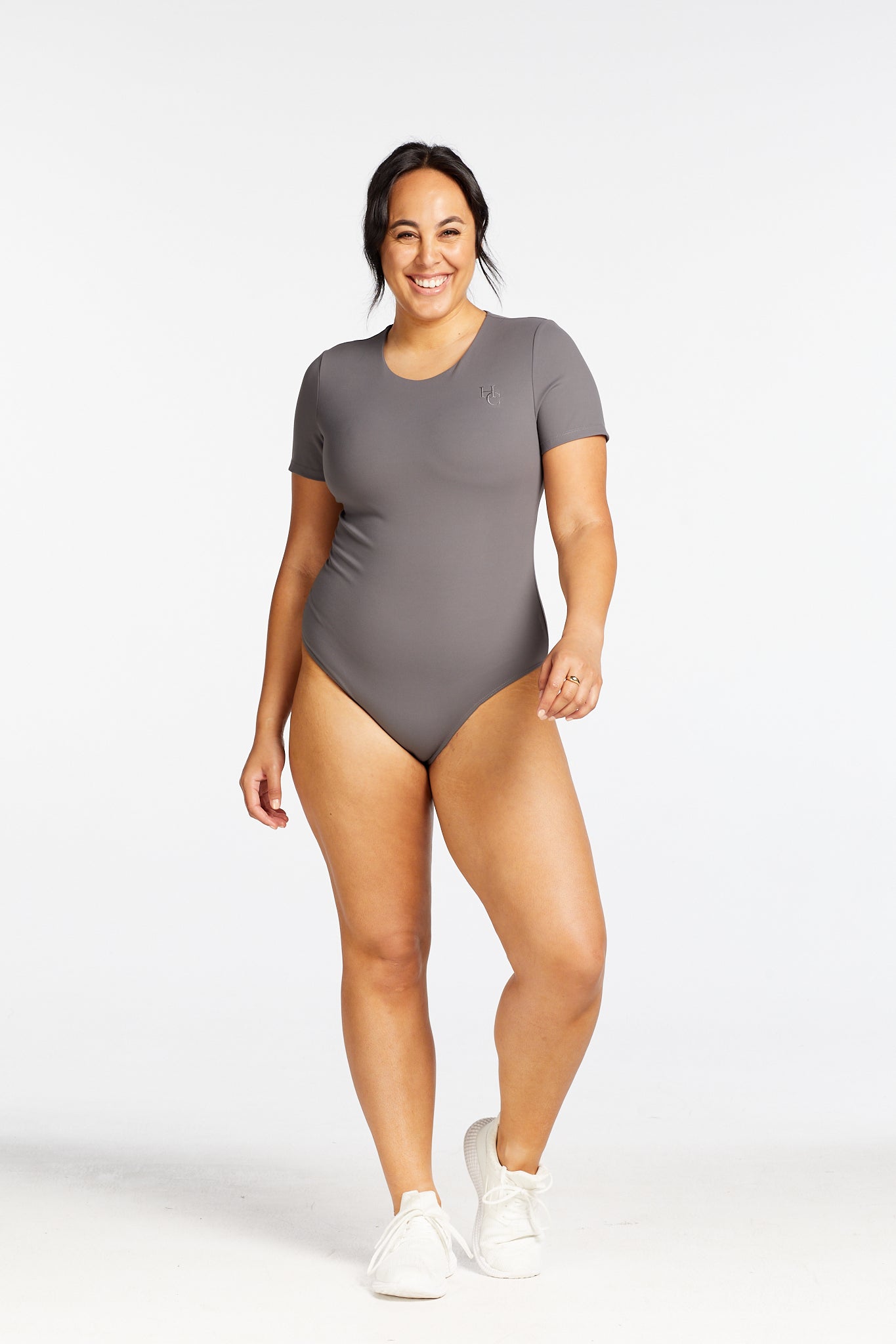 SCULPT TEE BODYSUIT STEEL