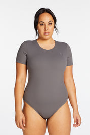 SCULPT TEE BODYSUIT STEEL