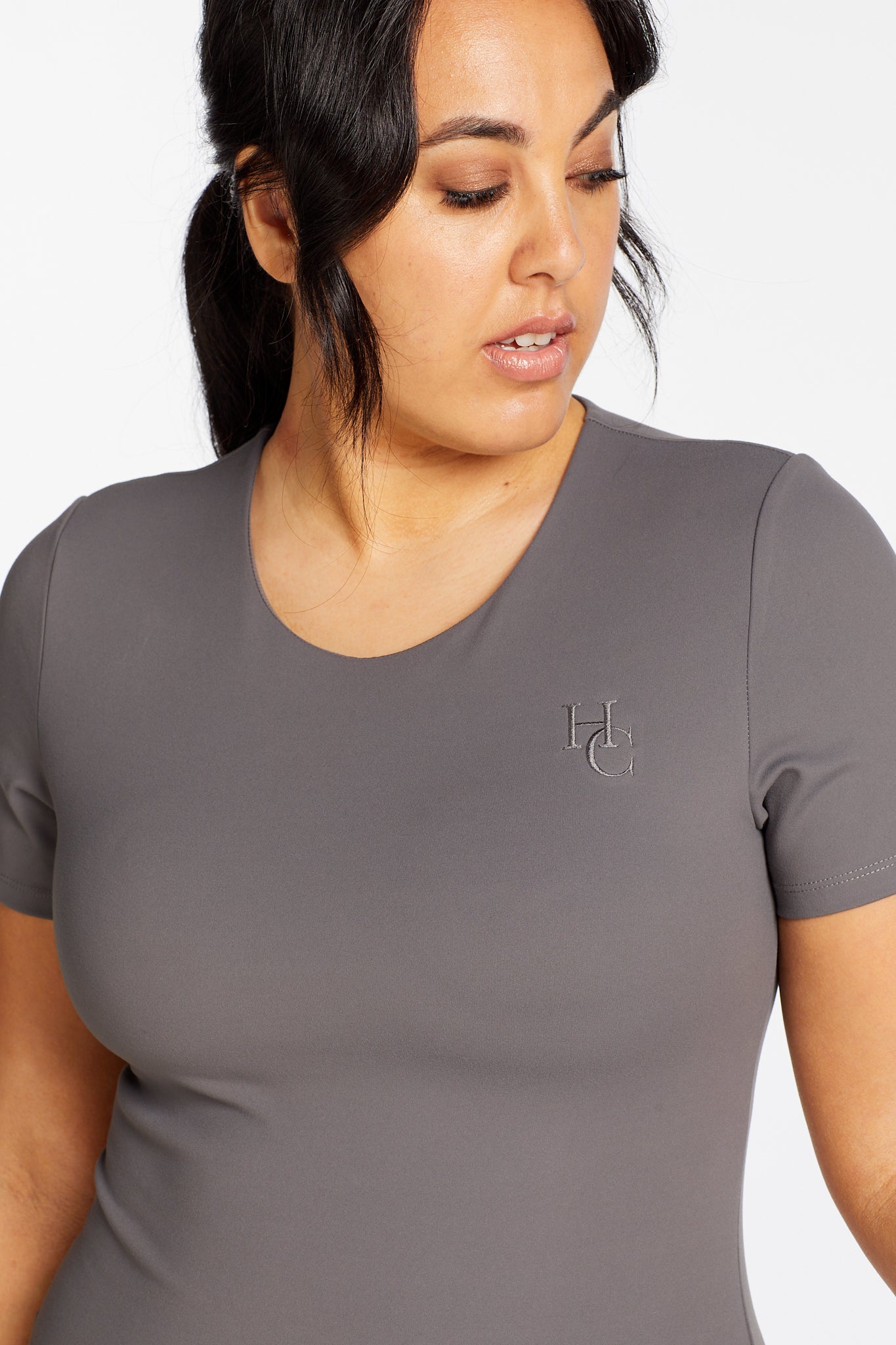 SCULPT TEE BODYSUIT STEEL