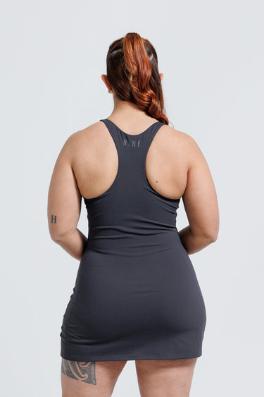 TENNIS DRESS CHARCOAL