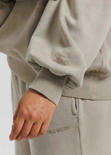 ESSENTIAL OVERSIZED CREW NECK SAND