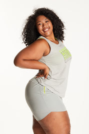 STONE GREY TANK SINGLET