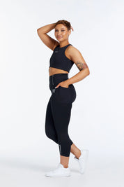 PERFORMANCE COMPRESSION 7/8 LEGGINGS ONYX